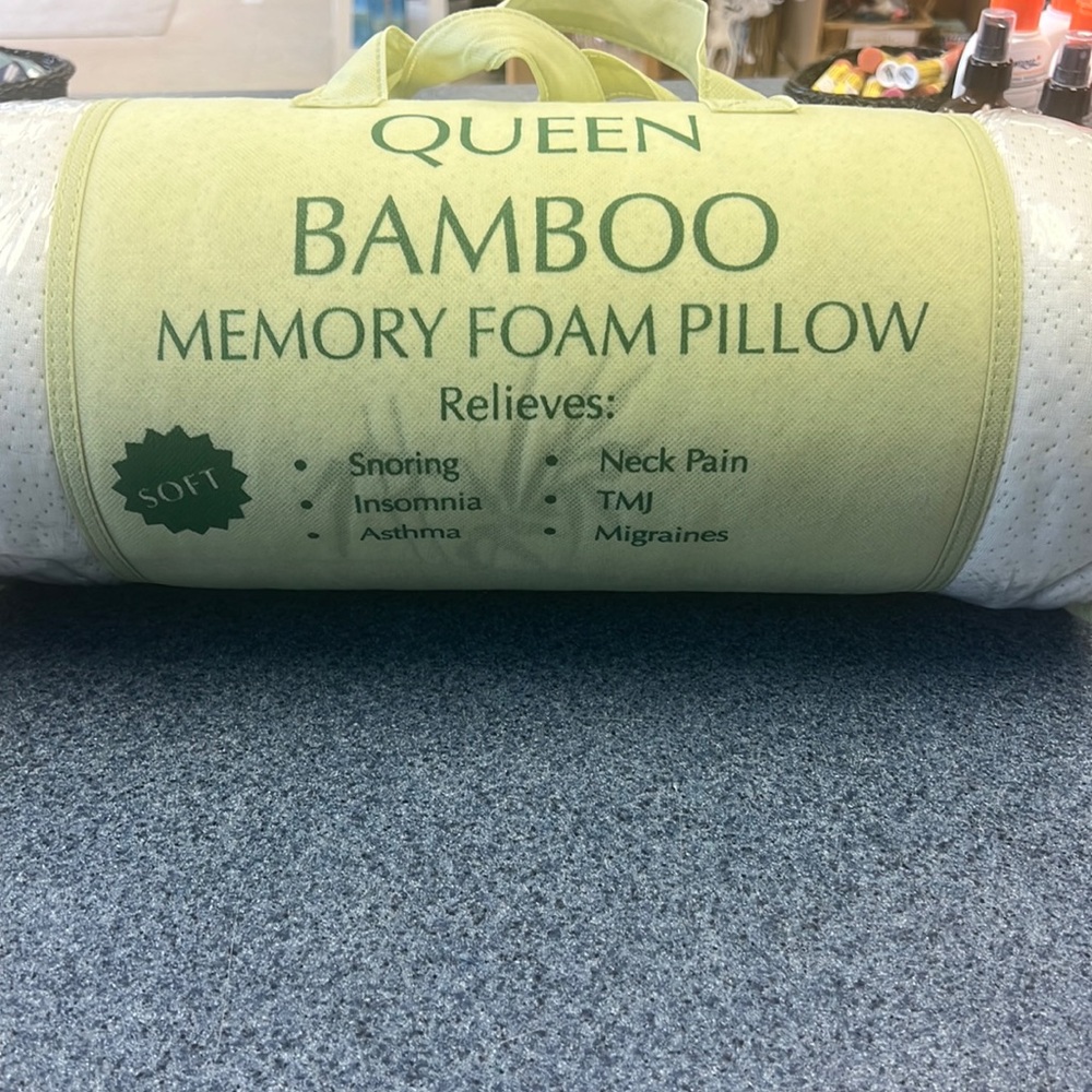 Bamboo memory foam pillow